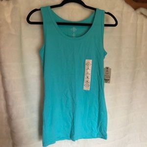 St Johns Bay teal tank top size medium